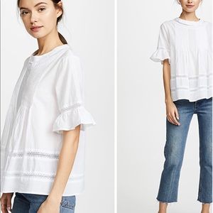 English Factory lace boho blouse